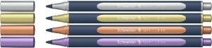 Schneider Metallic Rollerball Paint-It 050 0.4mm Karton-Etui 4 Stück sortiert