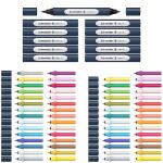 Twinmarker Paint-It 040 brush+round Komplettset 72 Teile...