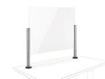 Novus POS Protect 100x75 G, Auf- oder Durchschraubbefestigung, silber