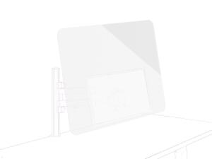 Novus Acryl-Glas-Trennwand VESA Protect Maße 100 x 65 x 0,4 cm