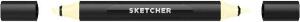 Molotow Twinmarker Sketcher brush+chisel Y 010 creme