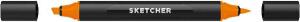 Molotow Twinmarker Sketcher brush+chisel O 055 orange