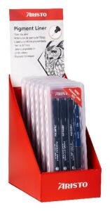 Pigment Liner Grafik 4er-Set 6er Display mit AR23539