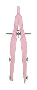 Aristo TopLine Schnellverstellzirkel Mat Series rose, 2 Gelenke, Minen