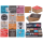 Untersetzer mit Korkboden, Slogans, ca. 9,5 cm,