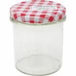 Einmachglas 346ml  mit karierten Deckel
