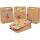 Geschenktasche Premium  Ostern 23x18x10cm, natur, 4 verschiedene Motive,, Heku