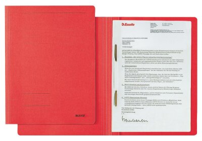 Leitz 3003 Schnellhefter Fresh - A4, 250 Blatt, kfm. Heftung, Karton (RC), rot