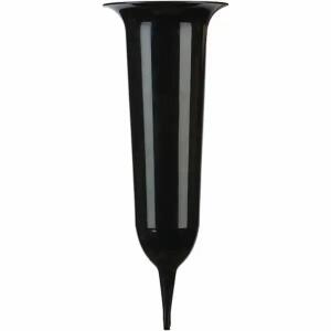 Grabvase schwarz 23cm