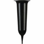 Grabvase schwarz 23cm