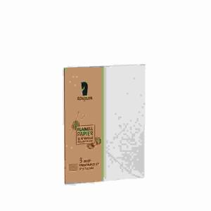 Briefumschläge C7 Terra  Flanell 3er, 120 g, Nassklebung, Flanell Papier/15%, Wolle-40% Recycling,