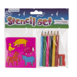 OOTB Schul-Set 3-teilig (Schablone Buntstifte &