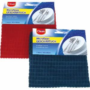 Geschirrtuch 40x60cm  Microfaser 2fach sortiert