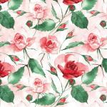 Serviette 24x24cm  Powdery Roses red, 3-lagig, 20...
