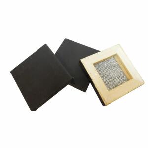 Keilrahmen simply Mini  6,35x6,35cm schwarz, Bezug Baumwolle, DALER ROWNEY