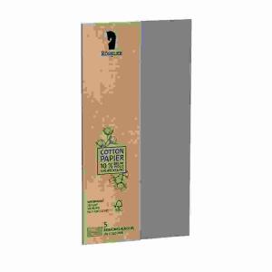 Briefumschläge DL Terra  Denim 5er, 120 g Nassklebung, Naturpapier/säurefrei,, Cotton Papier/10% Baumwolle-30% Recycling,
