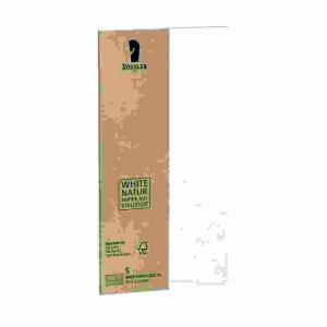 Briefumschläge DL Terra  Cotton 5er, 120 g, Nassklebung, Naturpapier/säurefrei,, White Natur/Papier mit Struktur,