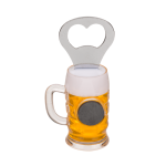 OOTB Metall-Flaschenöffner Bierglas mit Magnet