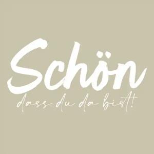 Serviette 33x33cm  Schön dass du da bist, 3-lagig, 20 Stück, ti-flair
