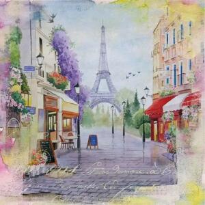 Serviette 33x33cm  Quartier Maraisen Paris, 3-lagig, 20 Stück, ti-flair