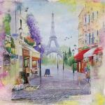 Serviette 33x33cm  Quartier Maraisen Paris, 3-lagig, 20...