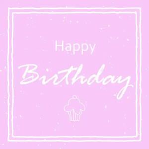 Serviette 33x33cm  Birthday Muffin rosé, Happy Birthday Muffin rosé, 3-lagig, 20 Stück, ti-flair