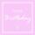 Serviette 33x33cm  Birthday Muffin rosé, Happy Birthday Muffin rosé, 3-lagig, 20 Stück, ti-flair