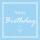 Serviette 33x33cm  Birthday Muffin blue, Happy Birthday Muffin blue, 3-lagig, 20 Stück, ti-flair