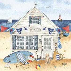 Serviette 33x33cm  Enjoy a day by the Beach, 3-lagig, 20 Stück, ti-flair
