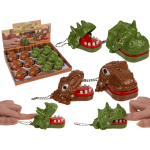 OOTB Metall-Schlüsselanhänger Beißender Dinosaurier &