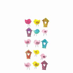 Sticker Glitter Birdies