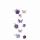 Sticker Nature Line  Violett flowers