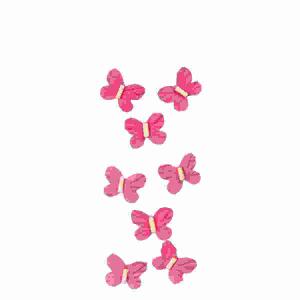 Sticker Nature Line  Butterflies pink