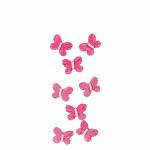 Sticker Nature Line  Butterflies pink
