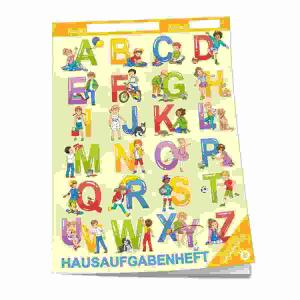 Hausaufgabenheft A5  Grundschule ABC, 96 Seiten, mit Umschlag