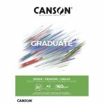 Zeichenblock Canson A5  160g 30 Blatt, Studienblock...