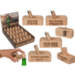 OOTB Metall-Flaschenöffner mit Holzgriff Hobel