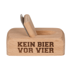 OOTB Metall-Flaschenöffner mit Holzgriff Hobel