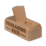 OOTB Metall-Flaschenöffner mit Holzgriff Hobel