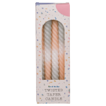 OOTB Gedrehte Spitzkerze mit Farbverlauf Pastell