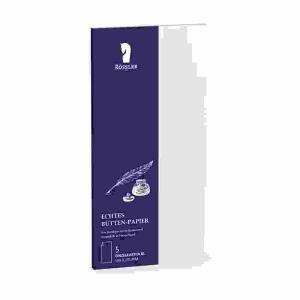 Karten DL Bütten weiß  5er, Bütten, Kartenpack,