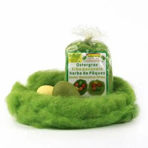 Ostergras nawaro 20g  aus Schafwolle Ökonorm, aus echter Schafwolle,, ökoNORM