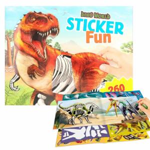Dino World Sticker Fun  mit 260 Sticker, DEPESCHE