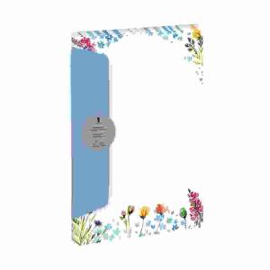 Briefpapier-Set 5/5 A4/DL  Blüten Potpourri, Designpack, 5 Blätter / 5 Briefumschläge