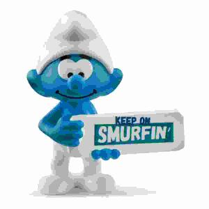schleich Die Schlümpfe  Smurfin Schild