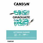 Zeichenblock Canson A4  Lettering 180g 20 Blatt,...