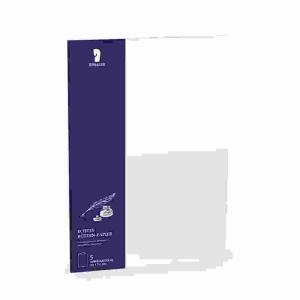 Doppelkarten A5 hd Bütten  weiß 5er, Bütten, Kartenpack, planoliegend