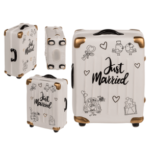 OOTB Spardose Trolley Koffer Just Married