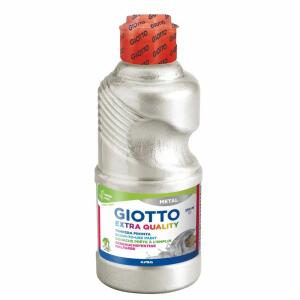 Temperafarbe GIOTTO metal  silber 250ml, GIOTTO