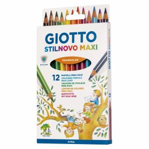 Buntstifte GIOTTO  Stilnovo Maxi 12er, Maxi Colours, dreikant, GIOTTO